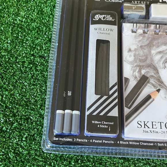 Art Set Essentials Sketching Pencil 14 Pcs Supplies Drawing Craft Sketch Pad NEW - Picture 3 of 10